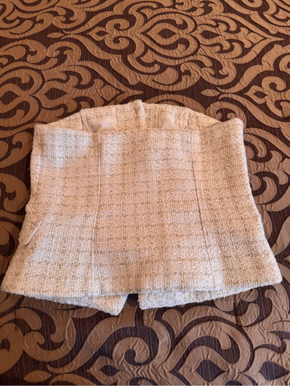 White House Black Market Black & Cream Tweed Bustier Duo - Picture 5 of 11